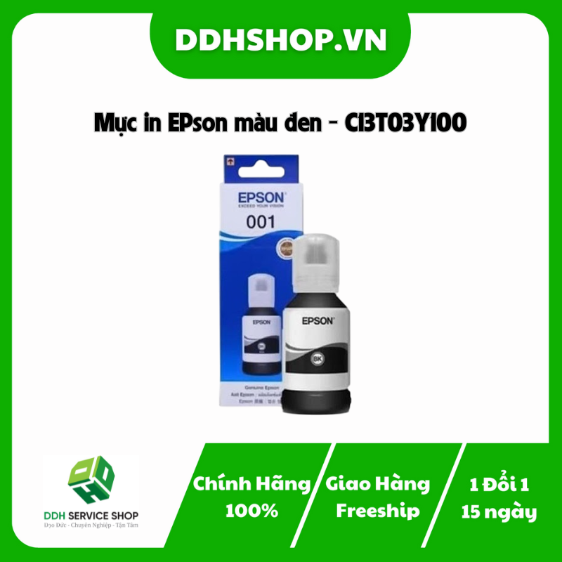 Mực in EPson màu đen - C13T03Y100