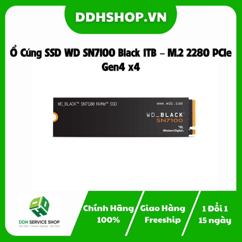 Ổ Cứng SSD WD SN7100 Black 1TB – M.2 2280 PCIe Gen4 x4