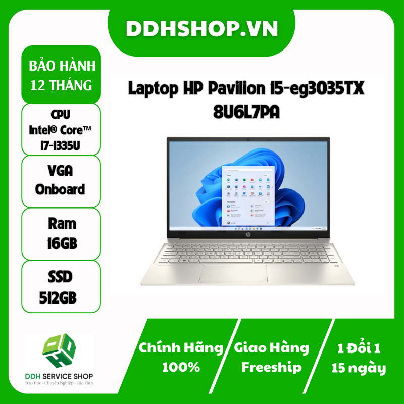 Laptop HP Pavilion 15-eg3035TX 8U6L7PA