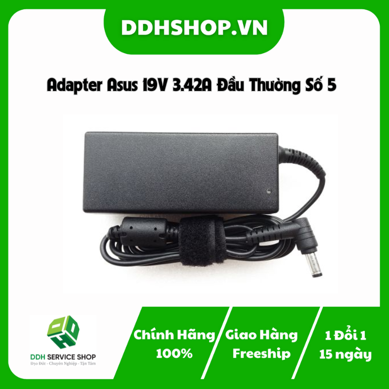 Adapter Asus 19V 3.42A Đầu Thường Số 5