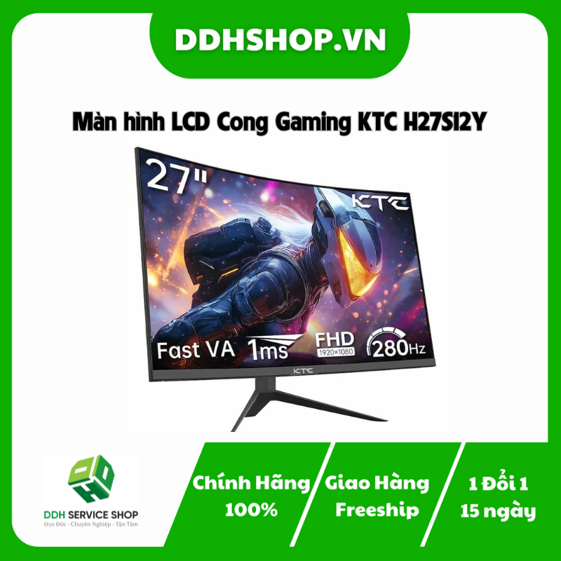 Màn hình LCD Cong Gaming KTC H27S12Y
