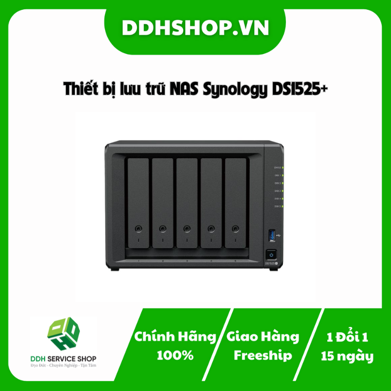Thiết bị lưu trữ NAS Synology DS1525+