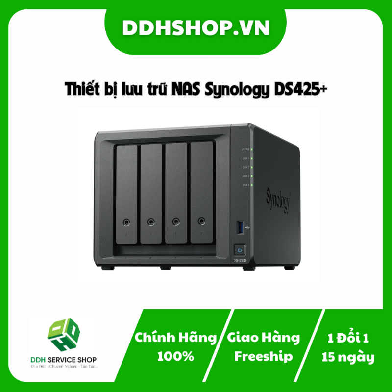 Thiết bị lưu trữ NAS Synology DS425+