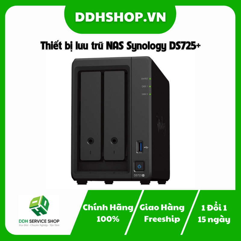 Thiết bị lưu trữ NAS Synology DS725+