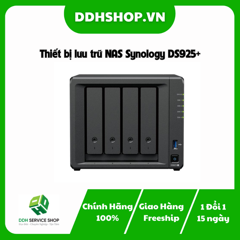 Thiết bị lưu trữ NAS Synology DS925+