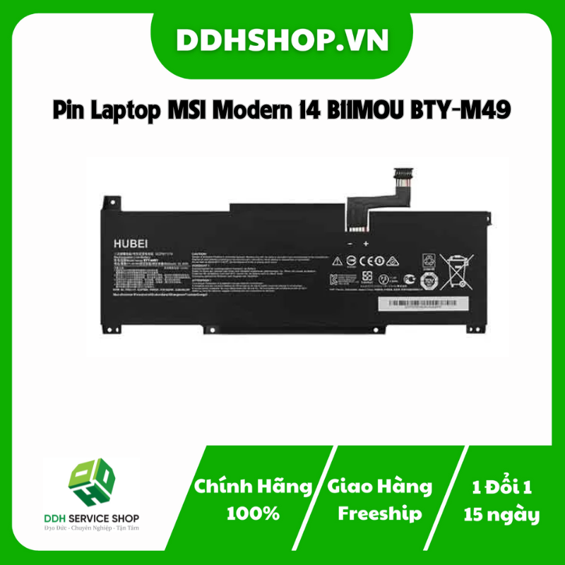 Pin Laptop MSI Modern 14 B11MOU BTY-M49