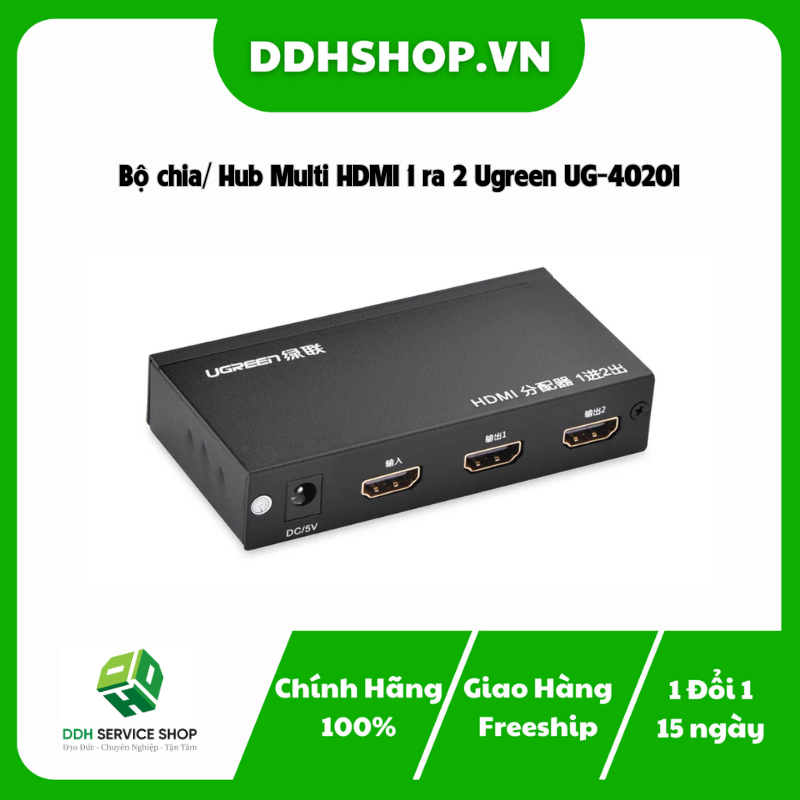 Bộ chia/ Hub Multi HDMI 1 ra 2 Ugreen UG-40201 - DDH Service Shop