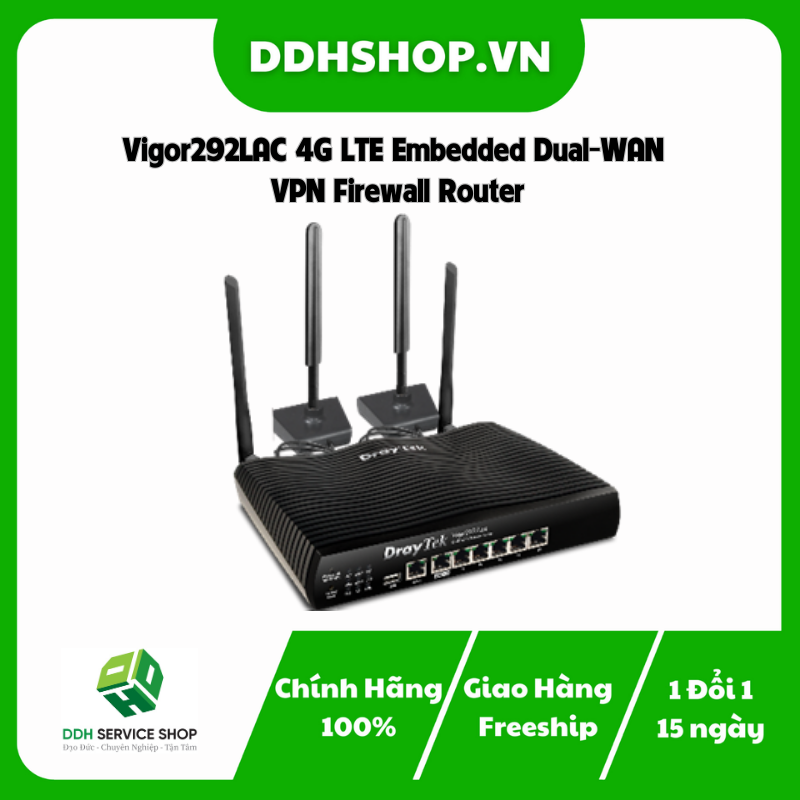 Vigor292LAC 4G LTE Embedded Dual-WAN VPN Firewall Router - 4G VPN WiFI ...