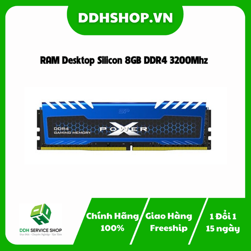 RAM Desktop Silicon (SP008GXLZU320BSA) 8GB (1x 8GB) DDR4 3200Mhz - DDH ...